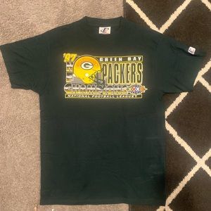 Vintage Logo athletic Green Bay Packers superbowl XXXI Championship shirt